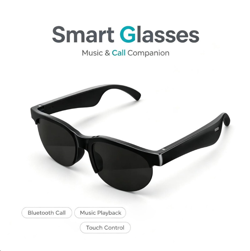 Smart Glasses Lens - Lunettes intelligentes Bluetooth, appels, lecture de