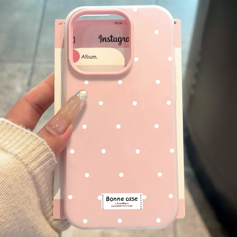 Samsung Galaxy A55 - Coque anti-poussière à pois français INS