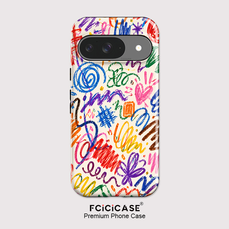 Google Pixel 8A - Coque de téléphone Fcicicase Art Painting