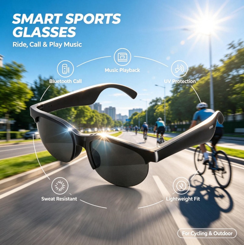 Lunettes de soleil audio intel - Smart Glasses Lens avis et prix